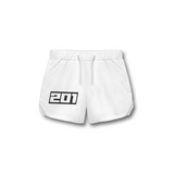 THE (201) FOUNDATION 5" TRAINING SHORT - WHITE/BLACK