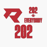 THE (202) VS. EVERYBODY PREMIUM DECAL 3-PACK