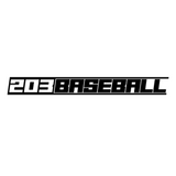 THE (203) F2 BASEBALL PREMIUM STICKER - BLACK