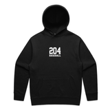 THE (204) VARSITY BASEBALL ELITE HOODIE - BLACK/WHITE