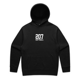 THE (207) VARSITY SOFTBALL ELITE HOODIE - BLACK/WHITE