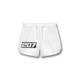 THE (207) FOUNDATION 5" TRAINING SHORT - WHITE/BLACK