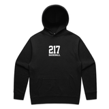 THE (217) VARSITY BASEBALL ELITE HOODIE - BLACK/WHITE