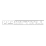 THE (223) F2 SOFTBALL PREMIUM STICKER - WHITE