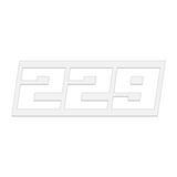 THE (229) FOUNDATION PREMIUM STICKER - WHITE