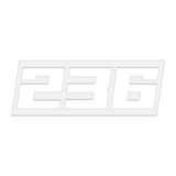 THE (236) FOUNDATION PREMIUM STICKER - WHITE