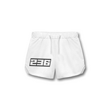 THE (236) FOUNDATION 5" TRAINING SHORT - WHITE/BLACK