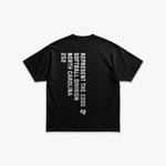 (252) X2 Softball Elite Tee in Black/White - Represent Softball
