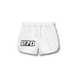 THE (270) FOUNDATION 5" TRAINING SHORT - WHITE/BLACK