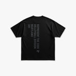 (301) X2 Volleyball Elite Tee in Black/Storm - Represent Volleyball