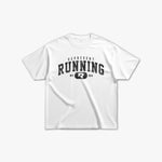 (304) Varsity Running Elite Tee in White/Vintage Black - Represent Running
