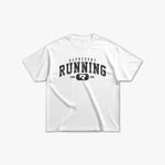 (306) Varsity Running Elite Tee in White/Vintage Black - Represent Running
