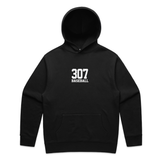 THE (307) VARSITY BASEBALL ELITE HOODIE - BLACK/WHITE