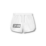 THE (318) FOUNDATION 5" TRAINING SHORT - WHITE/BLACK