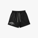 (330) Varsity Football 6" Pro-Mesh Short in Black/White - Represent Football