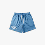 (330) Varsity Football 6" Pro-Mesh Short in Light Blue/White - Represent Football