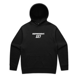 THE (337) REPRESENT ELITE HOODIE - BLACK/WHITE