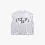 (401) Varsity Lacrosse Raw Gym Cutoff in Ash/Vintage Gray - Represent Lacrosse