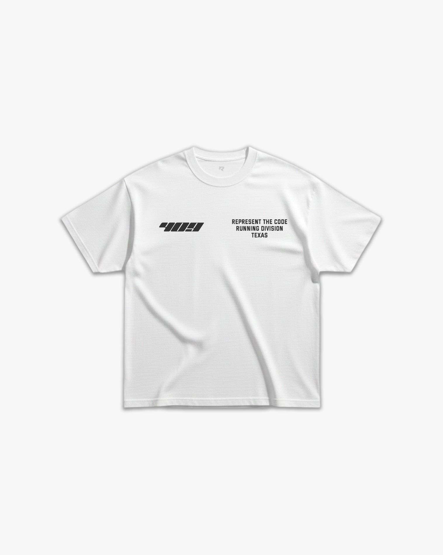 (409) X3M Running Elite Tee in White/Black - Represent Running