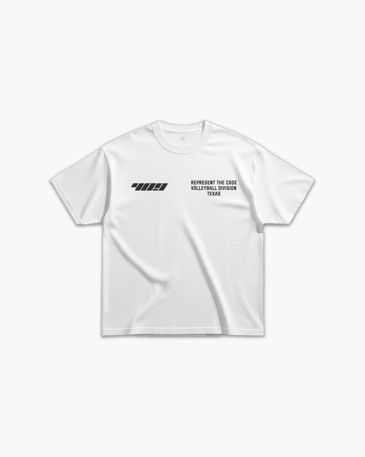 (409) X3M Volleyball Elite Tee in White/Black - Represent Volleyball