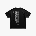 (413) X2 Basketball Elite Tee in Black/White - Represent Basketball