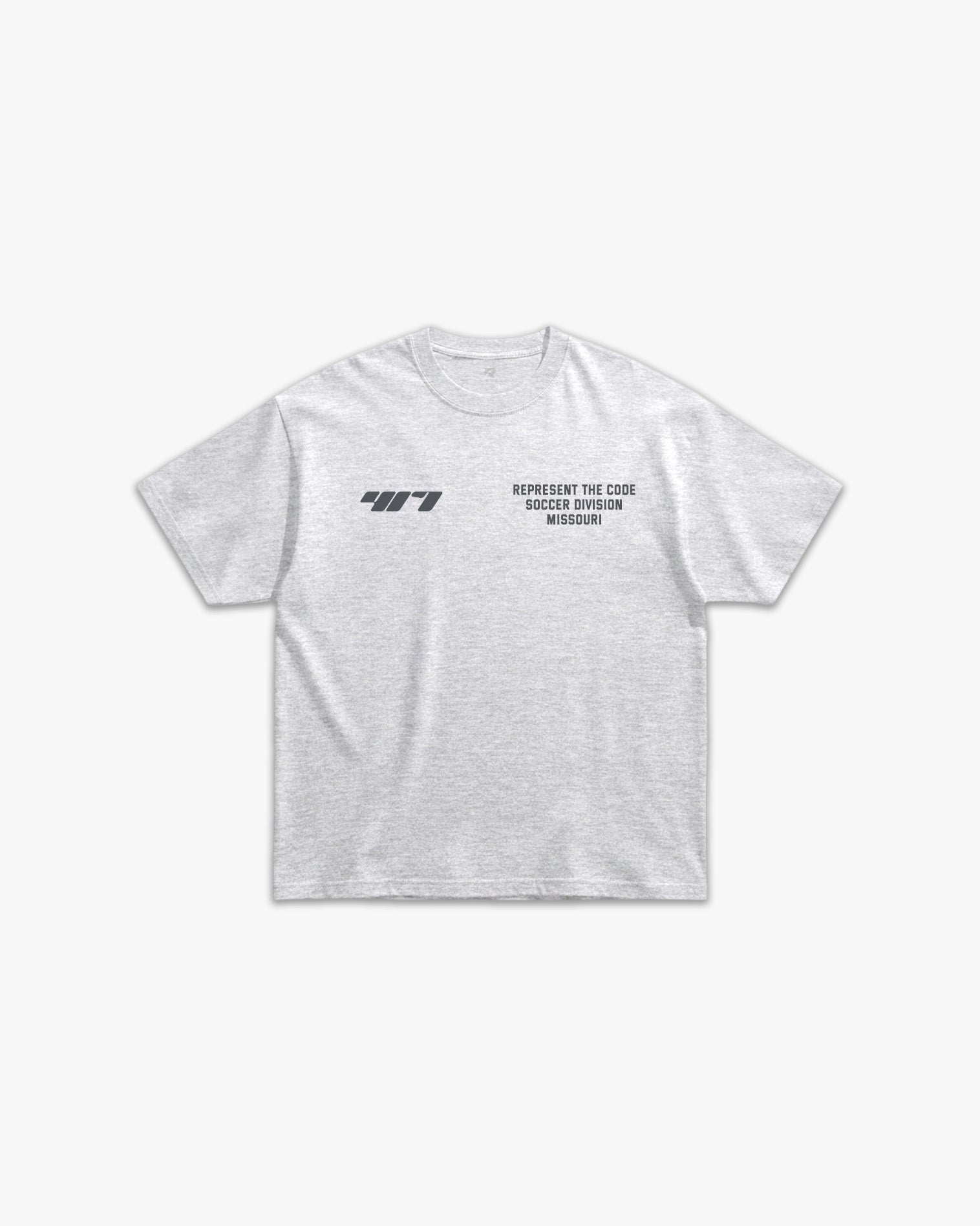 (417) X3M Soccer Elite Tee in Ash/Storm - Represent Soccer