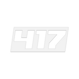 THE (417) FOUNDATION PREMIUM STICKER - WHITE