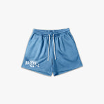 (434) Varsity Baseball 6" Pro-Mesh Short in Light Blue/White - Represent Baseball