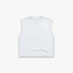 (437) Varsity Lacrosse Raw Gym Cutoff in White/Vintage Black - Represent Lacrosse