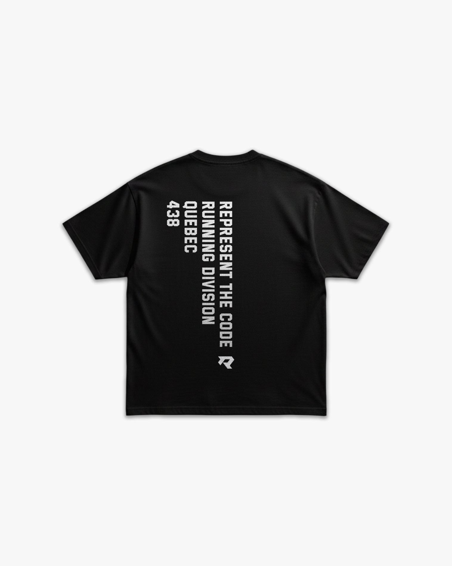 (438) X2 Running Elite Tee in Black/White - Represent Running