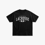 (450) Vintage Varsity Lacrosse Elite Tee in Black/Faded White - Represent Lacrosse