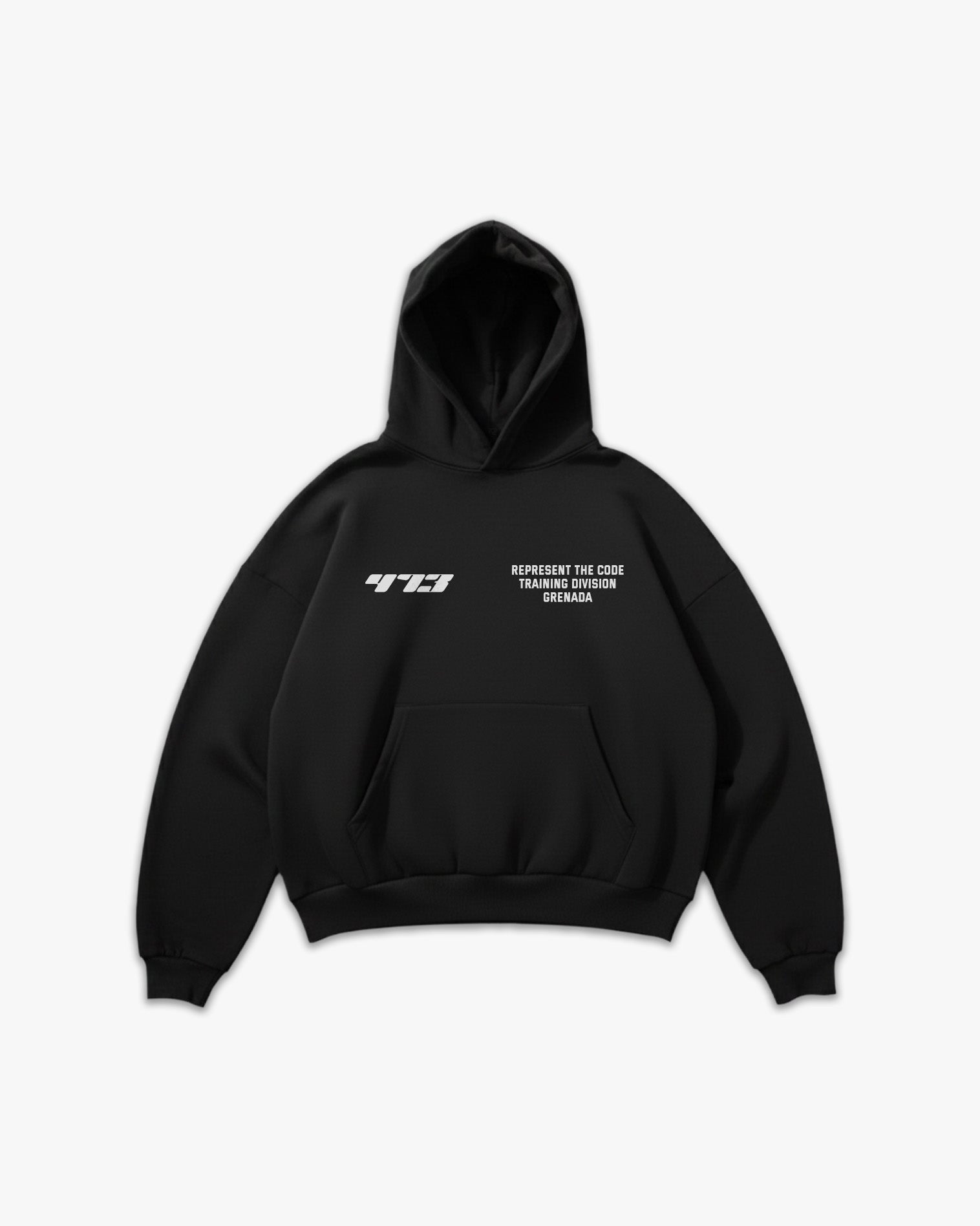 (473) X3M Training Elite Hoodie in Black/White - Represent Training