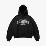 (480) Vintage Varsity Training Elite Hoodie in Black/Faded White - Represent Training