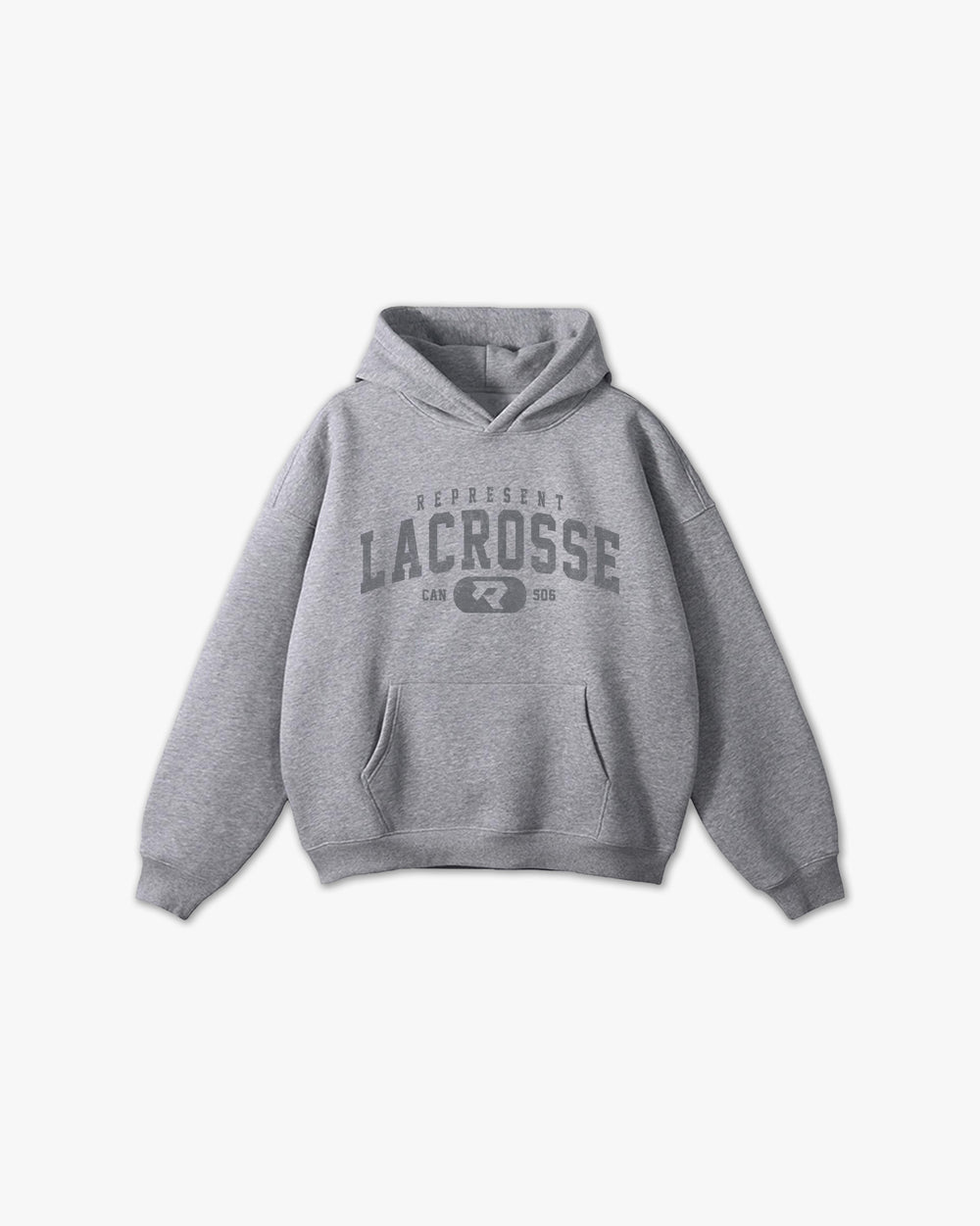 506 Vintage Varsity Lacrosse Elite Box Hoodie Heather Vintage Gray