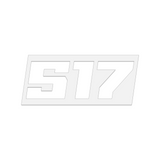 THE (517) FOUNDATION PREMIUM STICKER - WHITE