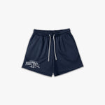 (551) Varsity Football 6" Pro-Mesh Short in Navy/White - Represent Football