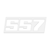 THE (557) FOUNDATION PREMIUM STICKER - WHITE