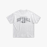 (579) Vintage Varsity Softball Elite Tee in Ash/Faded Storm - Represent Softball