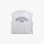 (601) Varsity Basketball Raw Gym Cutoff in Ash/Vintage Gray - Represent Basketball