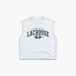 (602) Varsity Lacrosse Raw Gym Cutoff in White/Vintage Black - Represent Lacrosse
