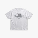 (609) Vintage Varsity Volleyball Elite Tee in Ash/Faded Storm - Represent Volleyball