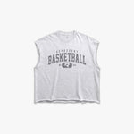 (614) Varsity Basketball Raw Gym Cutoff in Ash/Vintage Gray - Represent Basketball