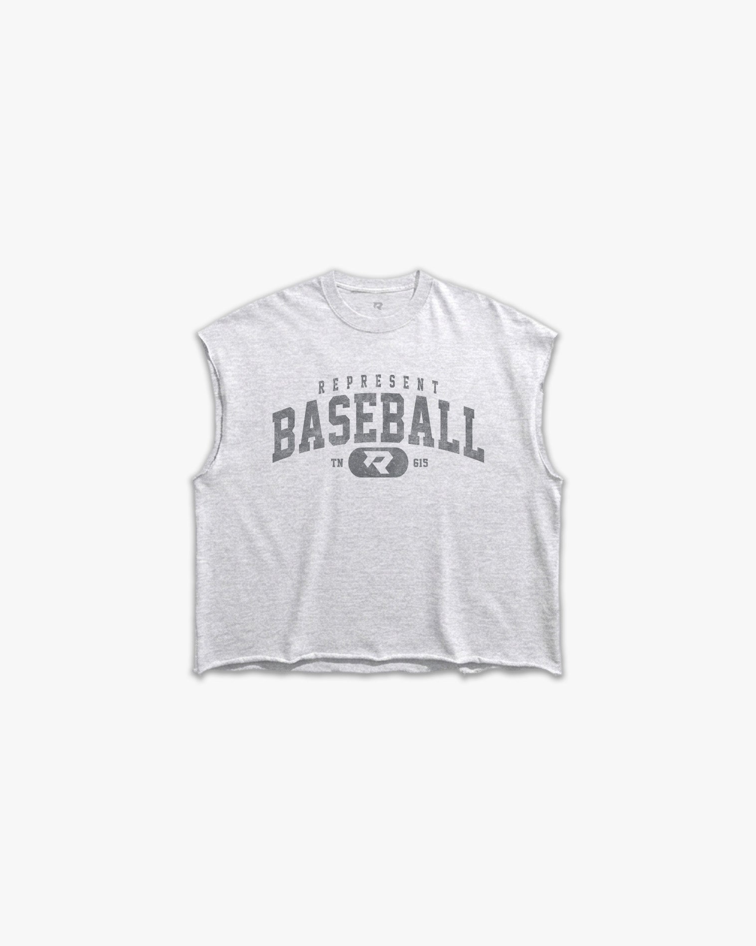 THE (615) VINTAGE VARSITY BASEBALL RAW GYM CUTOFF