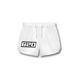 THE (620) FOUNDATION 5" TRAINING SHORT - WHITE/BLACK