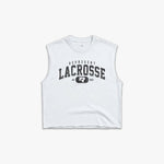 (623) Varsity Lacrosse Raw Gym Cutoff in White/Vintage Black - Represent Lacrosse