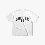 (630) Vintage Varsity Soccer Elite Tee in White/Faded Black - Represent Soccer