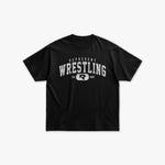 (669) Varsity Wrestling Elite Tee in Black/Vintage White - Represent Wrestling