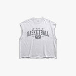 (672) Varsity Basketball Raw Gym Cutoff in Ash/Vintage Gray - Represent Basketball