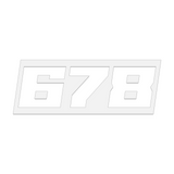 THE (678) FOUNDATION PREMIUM STICKER - WHITE