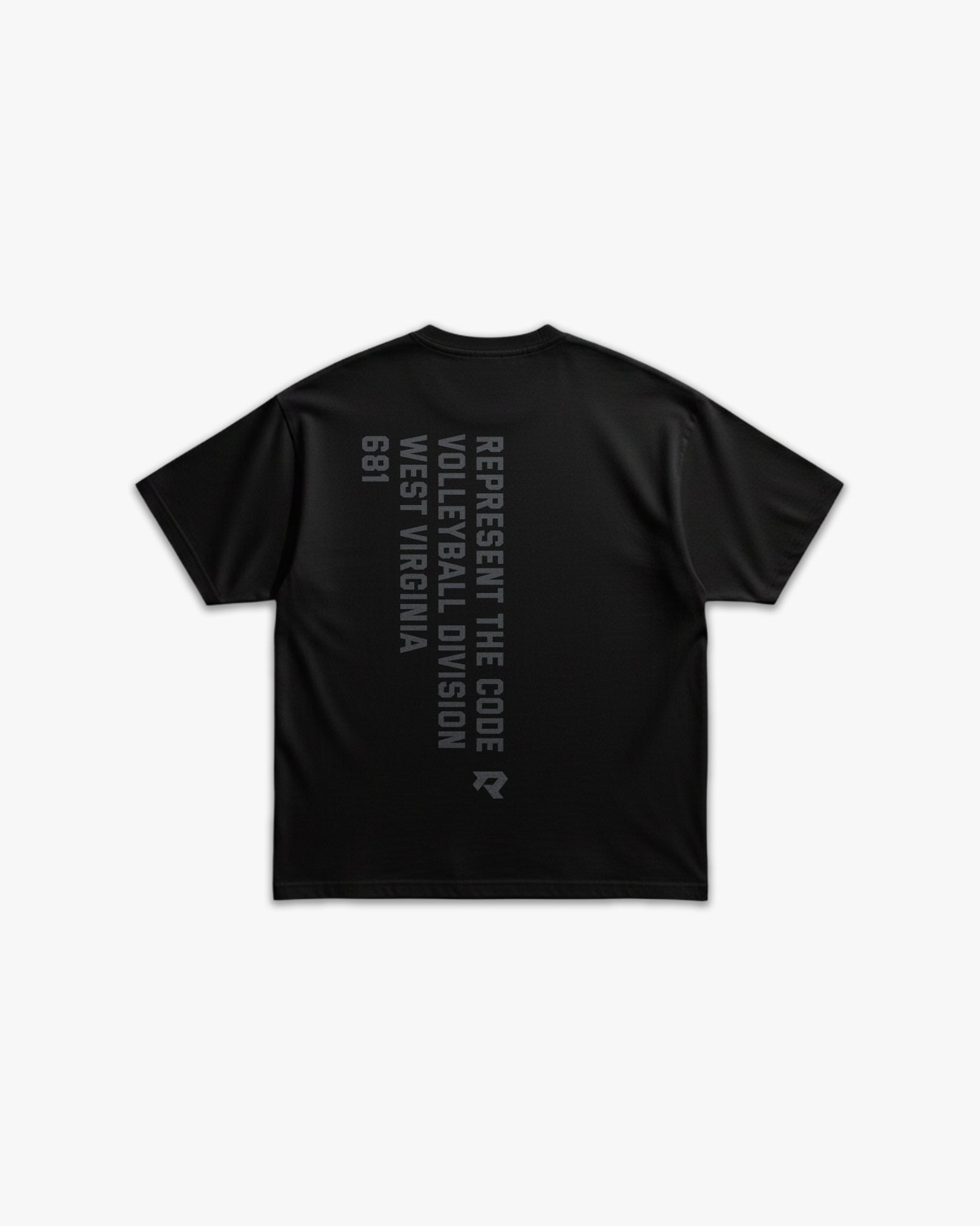 (681) X2 Volleyball Elite Tee in Black/Storm - Represent Volleyball